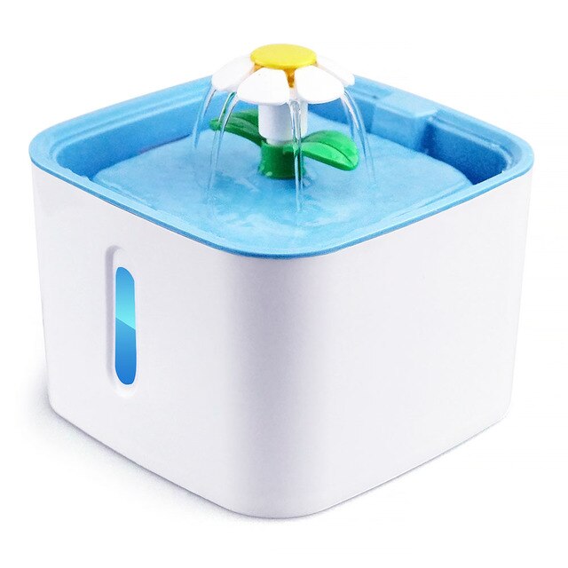 2.4L Automatic Pet Water Fountain Dog Cat Electric Water Feeder Dispenser Container USB LED Electric Mute Drinking Bowl for Pet