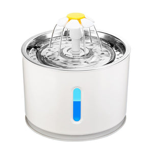 2.4L Automatic Pet Water Fountain Dog Cat Electric Water Feeder Dispenser Container USB LED Electric Mute Drinking Bowl for Pet