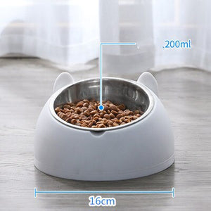 600ml Cat Bowl Water Dispenser Automatic Feeder Bowl Pet Food Container with Waterer for Puppy Cat Feeding Bowl Drinking Supplie