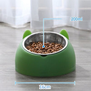 600ml Cat Bowl Water Dispenser Automatic Feeder Bowl Pet Food Container with Waterer for Puppy Cat Feeding Bowl Drinking Supplie