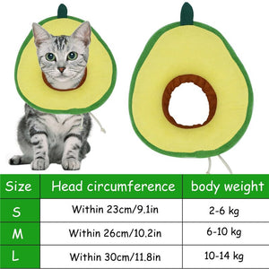 8 Cute Fruit Elizabeth Circle Pet Anti-bite Headgear Dog Cartoon Soft Kitten Collars Cone Adjustable Sterilization Shame Ring