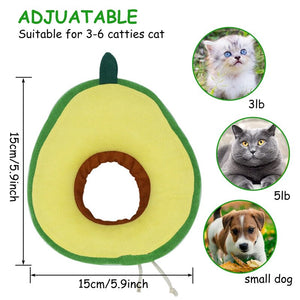 8 Cute Fruit Elizabeth Circle Pet Anti-bite Headgear Dog Cartoon Soft Kitten Collars Cone Adjustable Sterilization Shame Ring