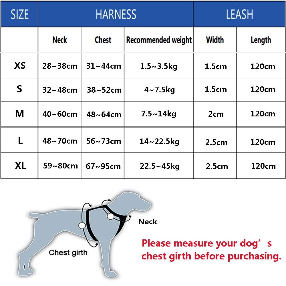 Adjustable Puppy Kitten Collars No Pull Reflective Dog Vest For Small Large Dogs Outdoor Running Training Harness Vest Leash Set