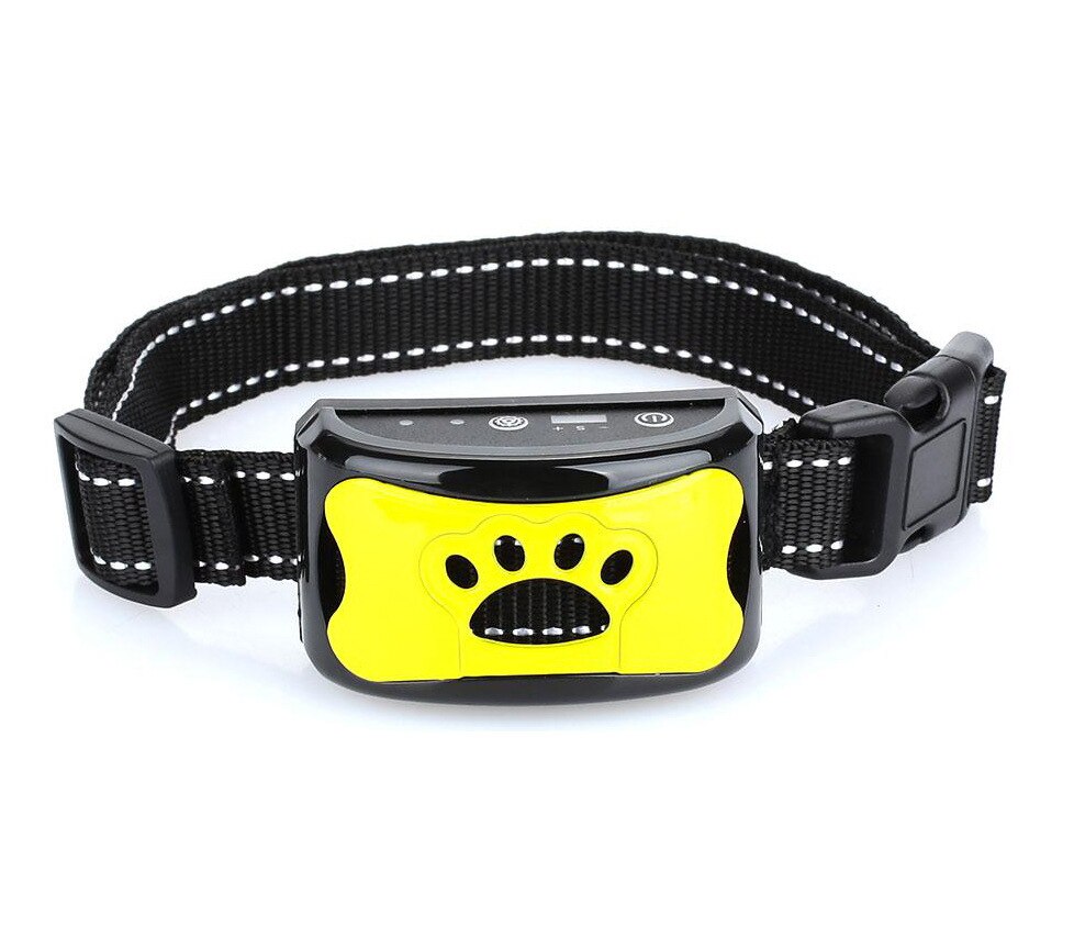 Auto Dogs Training Collar Beep/shock/vibration No Bark Collar Rechargeable Device USB Electric Ultrasonic Vibration Anti Collar