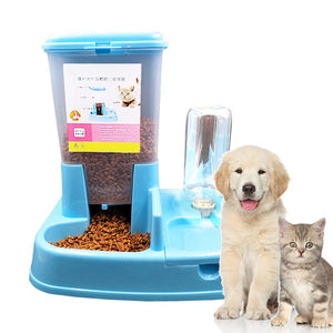 Automatic Feeding and Drinking Bowl Pet Double Drinking Water Feeder Dog Supplies Large Capacity Dispenser Cat Bowl Pet Feeder