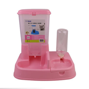 Automatic Feeding and Drinking Bowl Pet Double Drinking Water Feeder Dog Supplies Large Capacity Dispenser Cat Bowl Pet Feeder