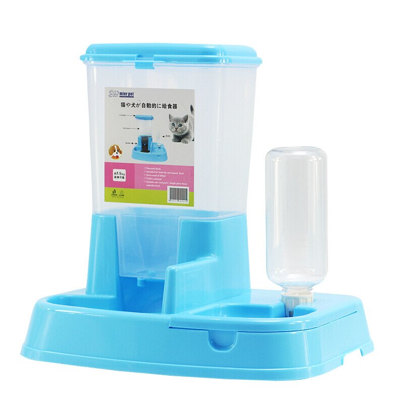 Automatic Feeding and Drinking Bowl Pet Double Drinking Water Feeder Dog Supplies Large Capacity Dispenser Cat Bowl Pet Feeder