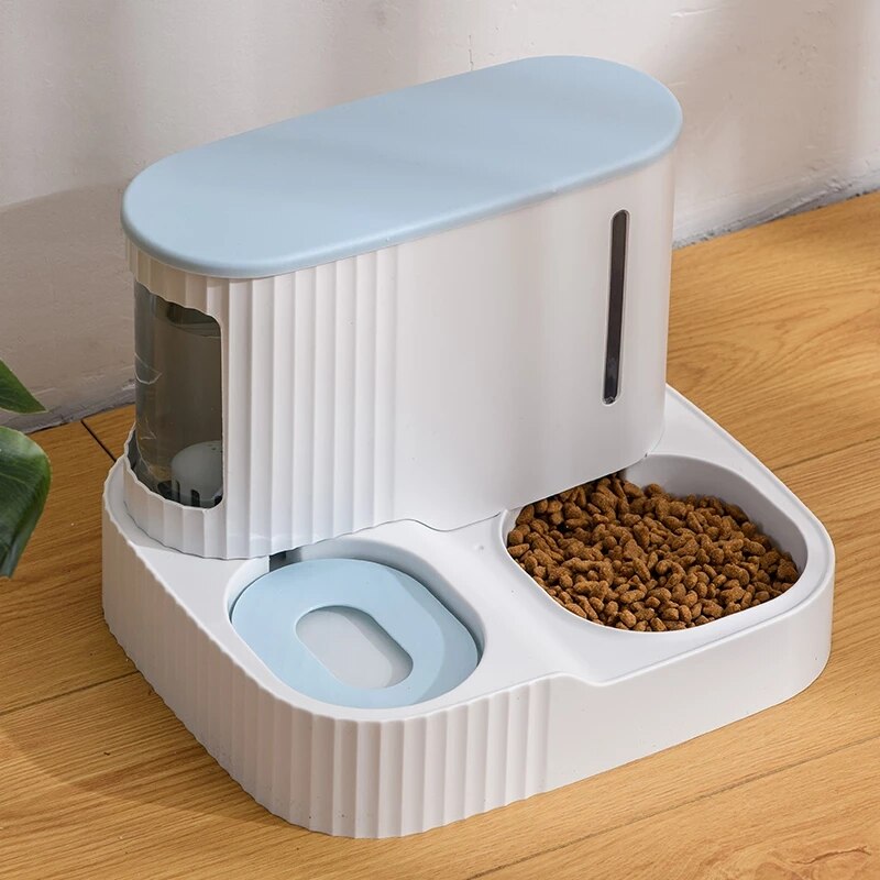 Automatic Pet Cat Bowl Dog for Cat Feeder Bowls Kitten Food Drinking Fountain 3L Capacity Dual-use Puppy Feeding Waterer Product