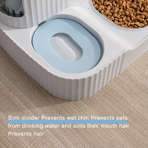 Automatic Pet Cat Bowl Dog for Cat Feeder Bowls Kitten Food Drinking Fountain 3L Capacity Dual-use Puppy Feeding Waterer Product