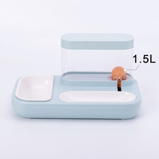 Automatic Pet Cat Bowl Dog for Cat Feeder Bowls Kitten Food Drinking Fountain 3L Capacity Dual-use Puppy Feeding Waterer Product