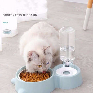 Automatic Pet Feeder Water Dispenser Bowls for Small Large Dogs Cat Drinking Bottle Feeding Dish Silicone Bowls Cats Products