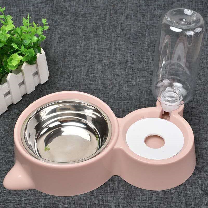 Automatic Pet Feeder Water Dispenser Bowls for Small Large Dogs Cat Drinking Bottle Feeding Dish Silicone Bowls Cats Products