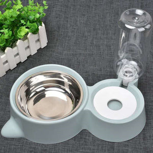 Automatic Pet Feeder Water Dispenser Bowls for Small Large Dogs Cat Drinking Bottle Feeding Dish Silicone Bowls Cats Products