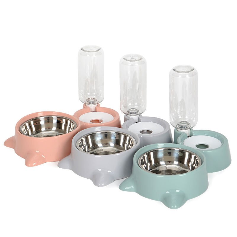 Automatic Pet Feeder Water Dispenser Bowls for Small Large Dogs Cat Drinking Bottle Feeding Dish Silicone Bowls Cats Products