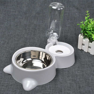 Automatic Pet Feeder Water Dispenser Bowls for Small Large Dogs Cat Drinking Bottle Feeding Dish Silicone Bowls Cats Products