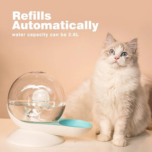 Automatic Snails Bubble Cat Water Bowl Pet Fountain Drinking Bowl Water Dispenser Large Bowl No Electricity Cat Drink Supplies