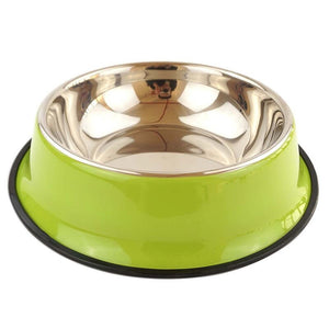 Dog Bowls Stainless Steel Pet Anti-Bite Anti-Slip Durable Feeder for Big Dogs Feeding Drinking Water Dish Fit All Puppy Cat Bowl