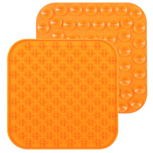 Mat For Dogs Cats Pet Lick Pad Slower Feeder Pad Cat Dog Licky Mat Pet Bathing Distraction Pads Silicone Dispenser Dog Licky Mat