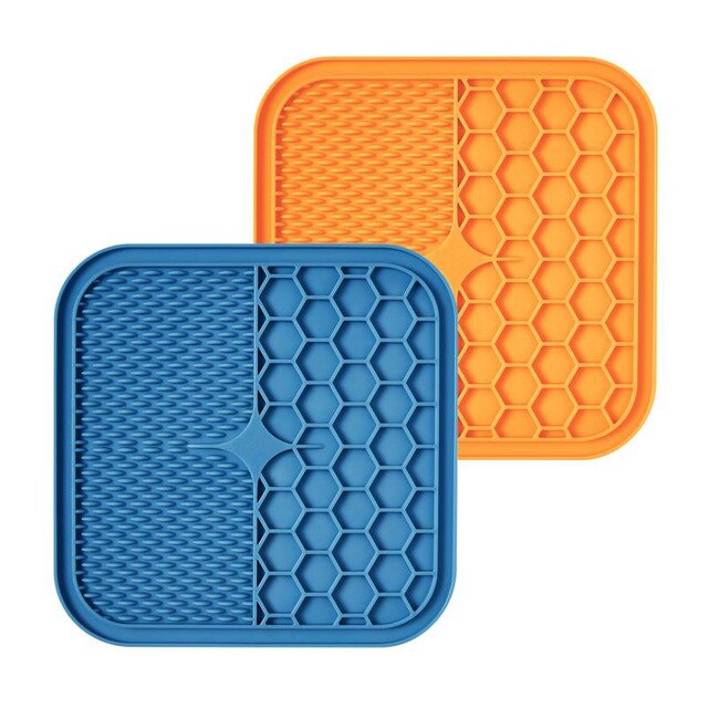 Mat For Dogs Cats Pet Lick Pad Slower Feeder Pad Cat Dog Licky Mat Pet Bathing Distraction Pads Silicone Dispenser Dog Licky Mat