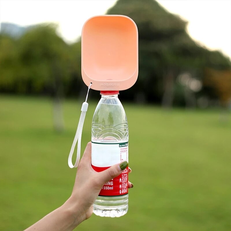 Pet Dog Water Bottle Plastic Portable Water Bowl Foldable Pet Water Feeder Dog Cat Travel Water Bowl Bottle Pet Supplies