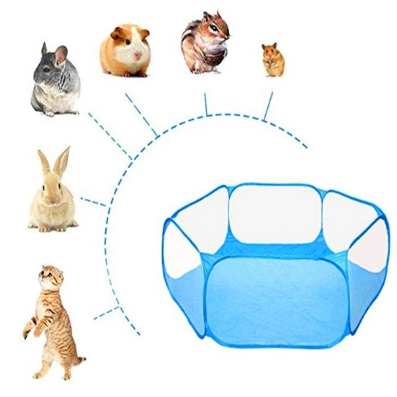 Pet Playpen Portable fashion Open Outdoor Small Animal Cage Game Playground Fence for Hamster  ostume for Outfits Poodle