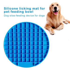 Silicone Mat Dogs Cats Slow Food Bowls Pet Feeder Lick Mat Cat Licking Pad Dog Treat Dispensing Sucker Pad Pet Supplies