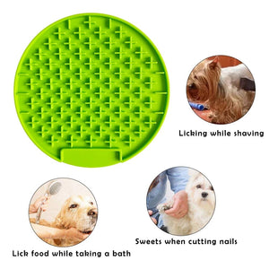 Silicone Mat Dogs Cats Slow Food Bowls Pet Feeder Lick Mat Cat Licking Pad Dog Treat Dispensing Sucker Pad Pet Supplies