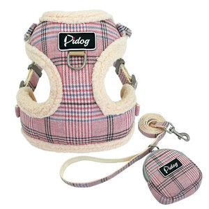 Soft Dog Cat Harness Vest No Pull Padded Adjustable Puppy Harness Leash Set Puppy Walking Chain Lead For Small Medium Dogs Coat