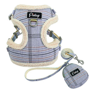 Soft Dog Cat Harness Vest No Pull Padded Adjustable Puppy Harness Leash Set Puppy Walking Chain Lead For Small Medium Dogs Coat