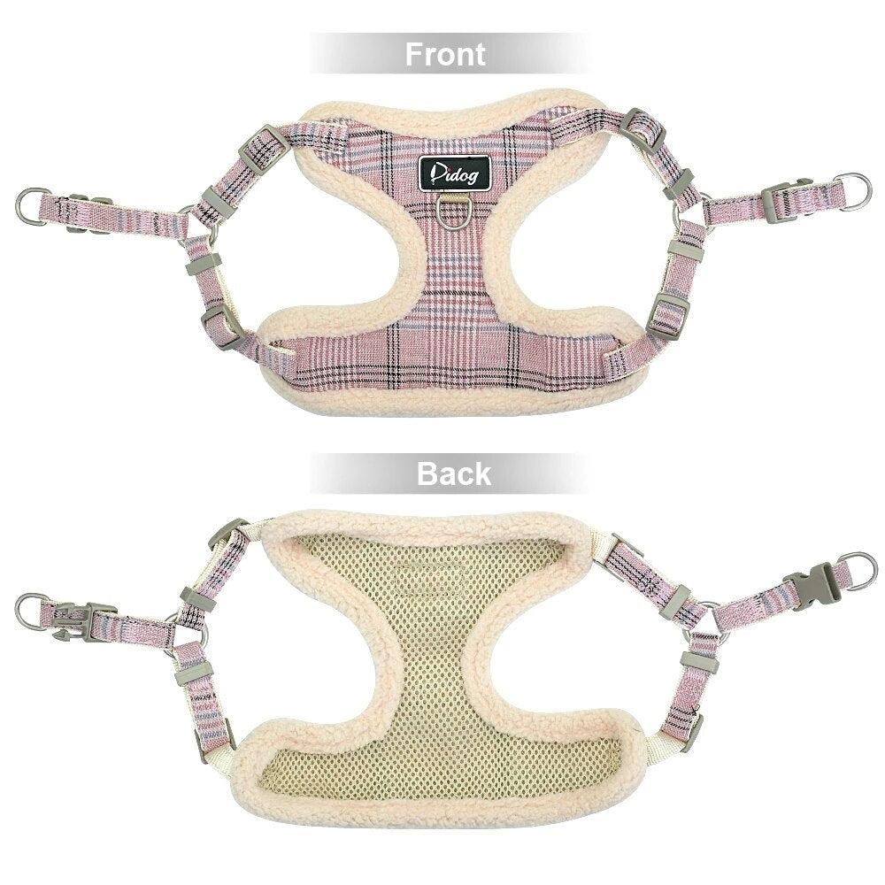 Soft Dog Cat Harness Vest No Pull Padded Adjustable Puppy Harness Leash Set Puppy Walking Chain Lead For Small Medium Dogs Coat