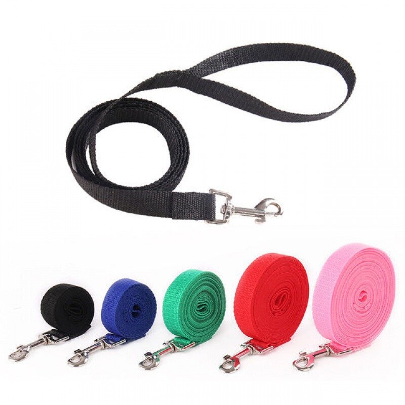 Solid Dog Leash For Dog Lanyar Outdoor Training Walking Training Lead With Cotton Handle Rope Big Dog Nylon Rope Long Leashes