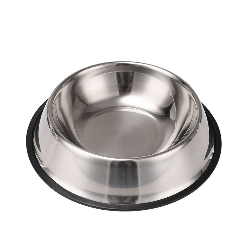 Stainless Steel Dog Bowl Non-Slip Durable Food Feeder Water Bowl For Dish Feeder Water Bowl Puppy Cat Feeding Drinking Supplies